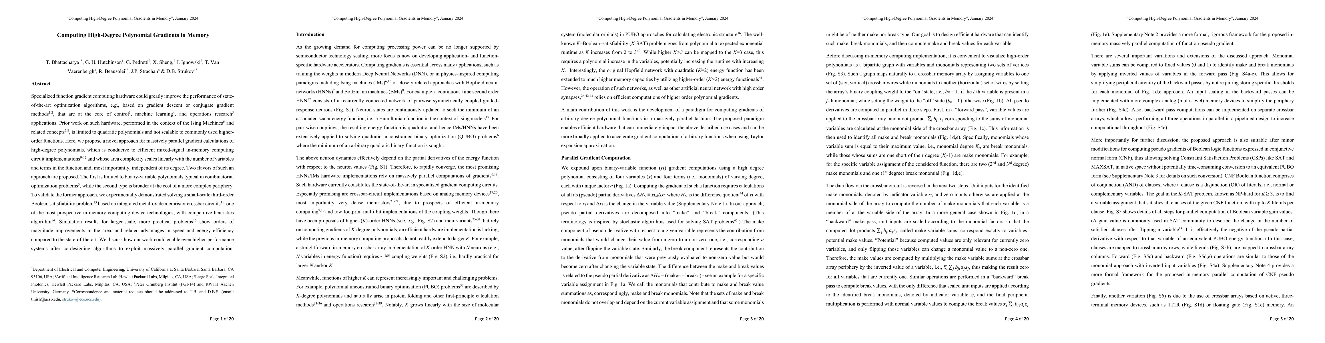 Thumbnail for Computing High-Degree Polynomial Gradients in Memory