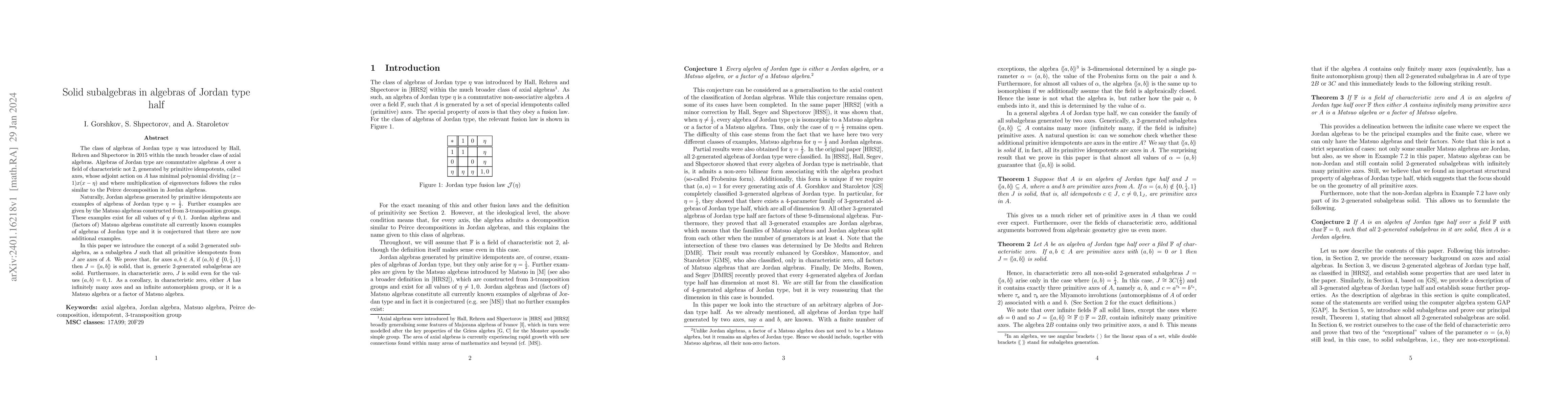 Thumbnail for Solid subalgebras in algebras of Jordan type half