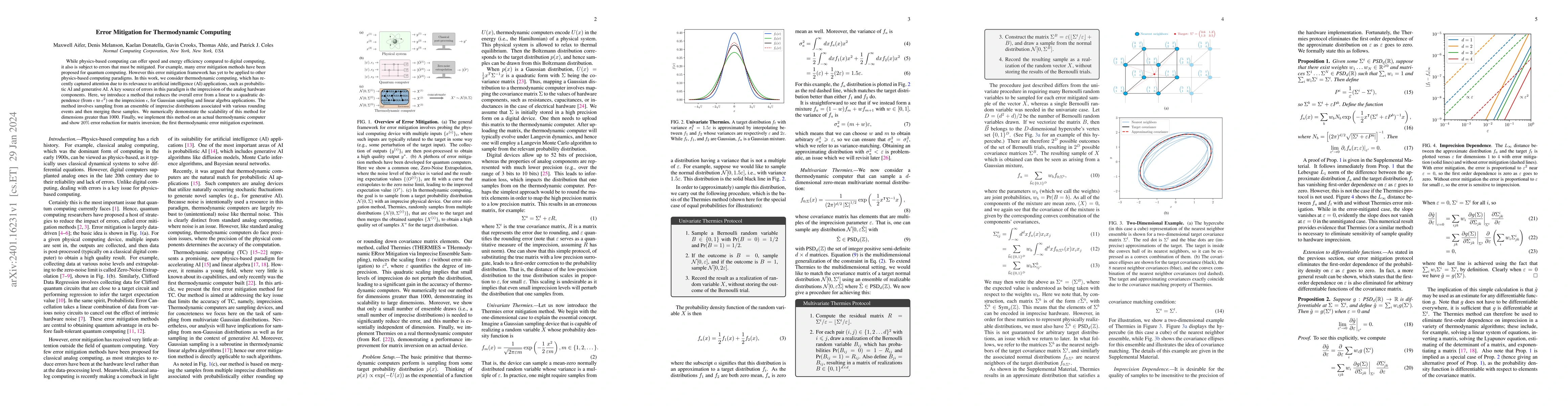 Thumbnail for Error Mitigation for Thermodynamic Computing