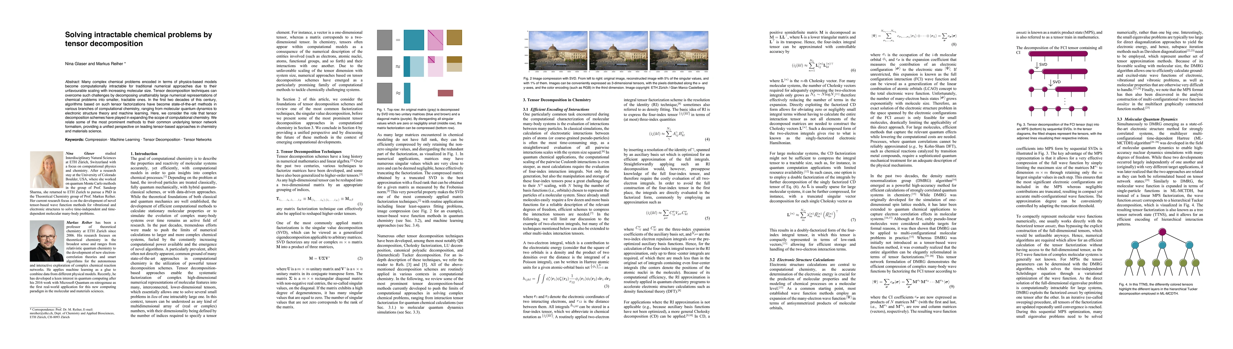 Thumbnail for Solving intractable chemical problems by tensor decomposition