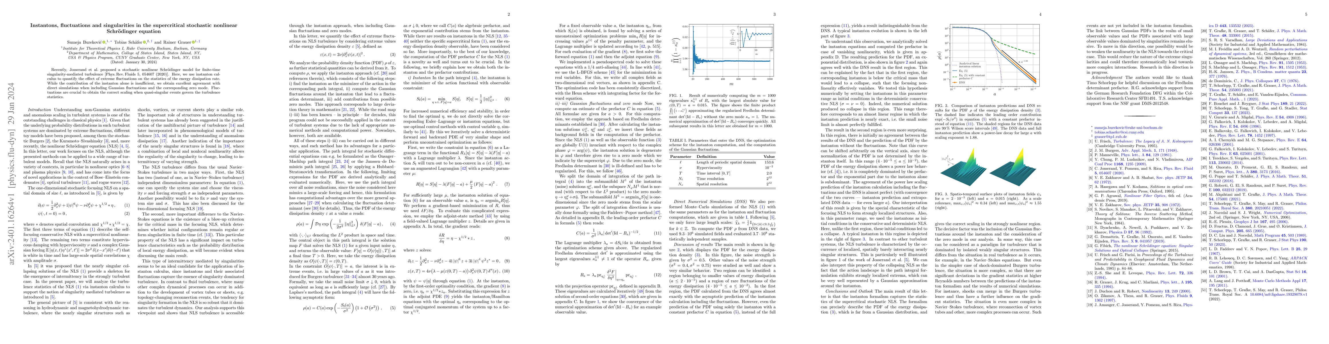 Thumbnail for Instantons, fluctuations and singularities in the supercritical
  stochastic nonlinear Schroedinger equation