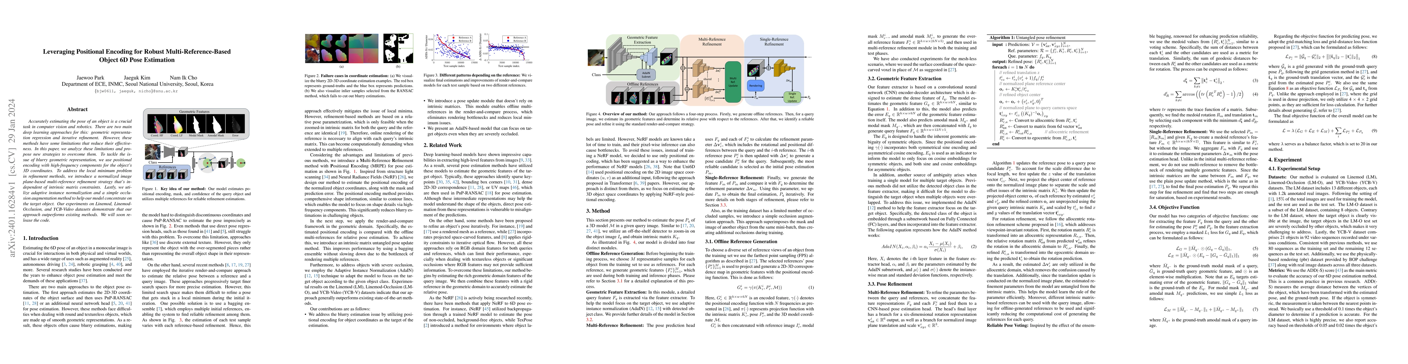 Thumbnail for Leveraging Positional Encoding for Robust Multi-Reference-Based Object
  6D Pose Estimation