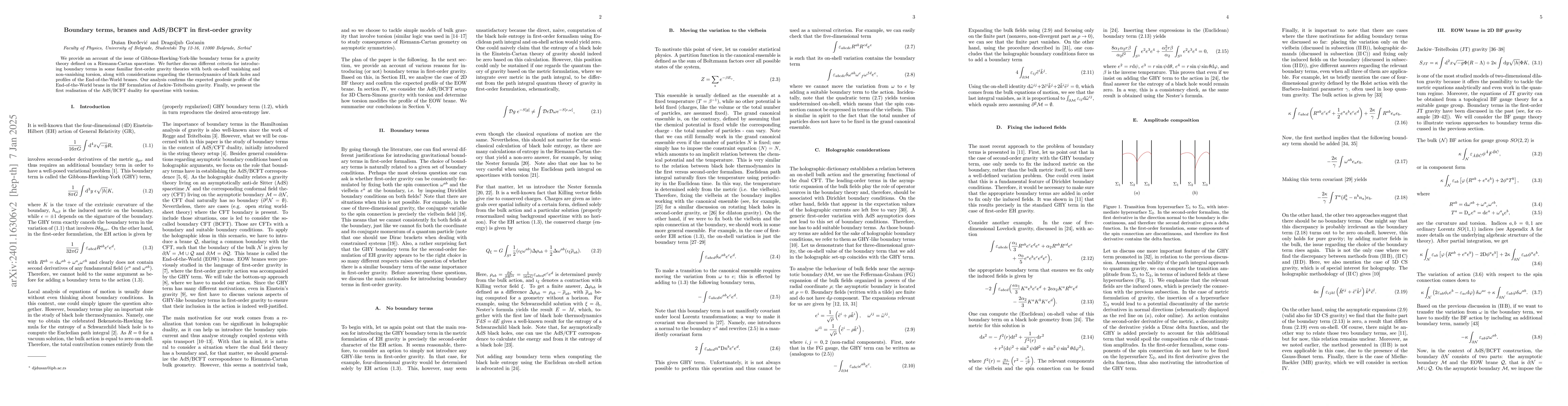 Thumbnail for Boundary terms, branes and AdS/BCFT in first-order gravity
