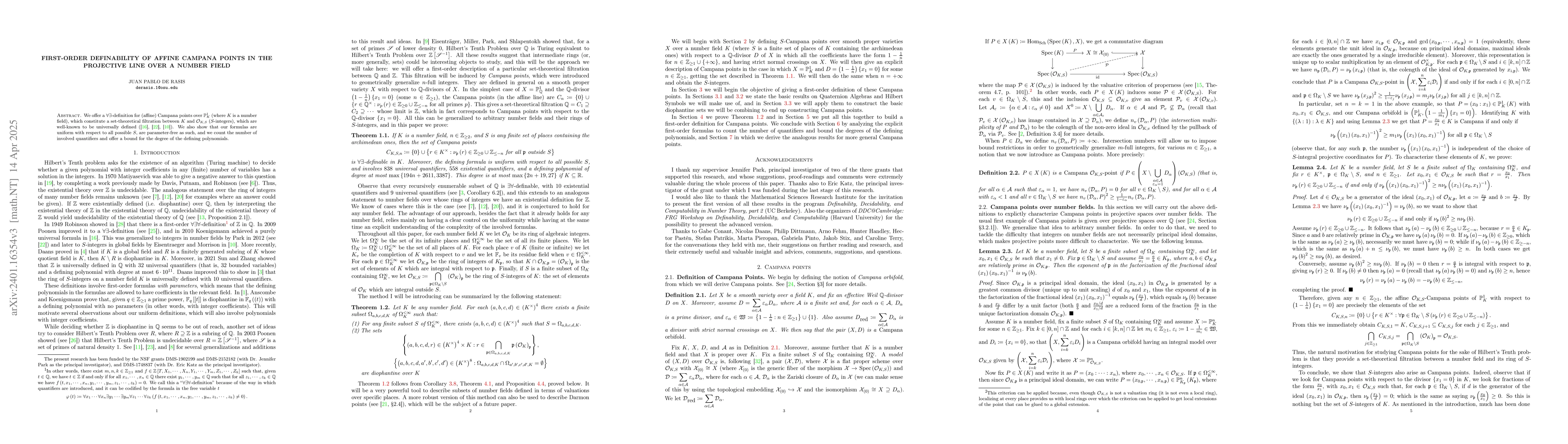 Thumbnail for First-order definability of affine Campana points in the projective line
  over a number field