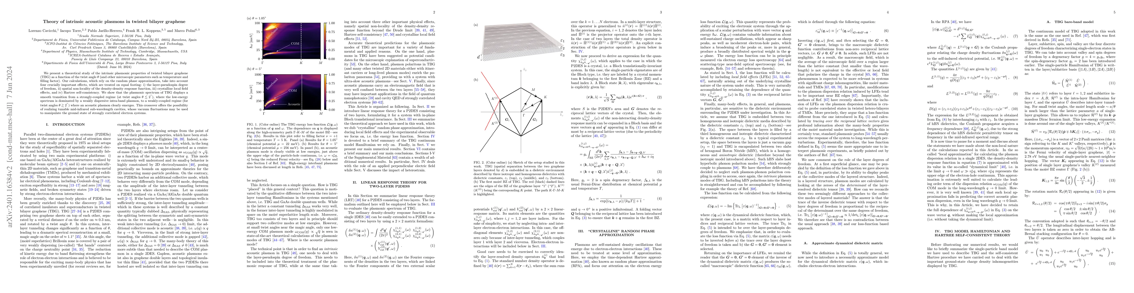 Thumbnail for Theory of intrinsic acoustic plasmons in twisted bilayer graphene