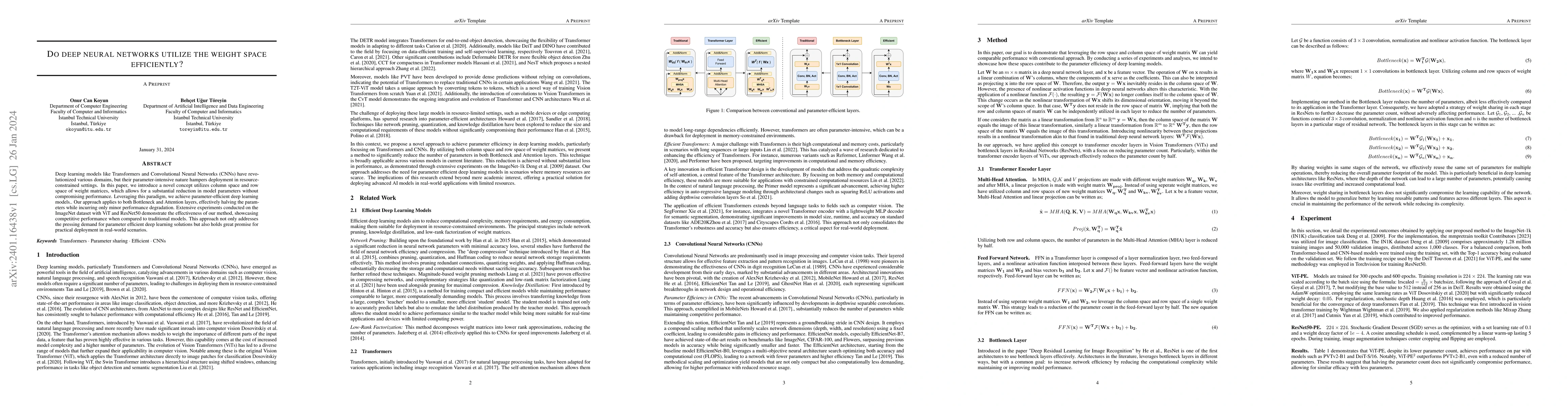 Thumbnail for Do deep neural networks utilize the weight space efficiently?