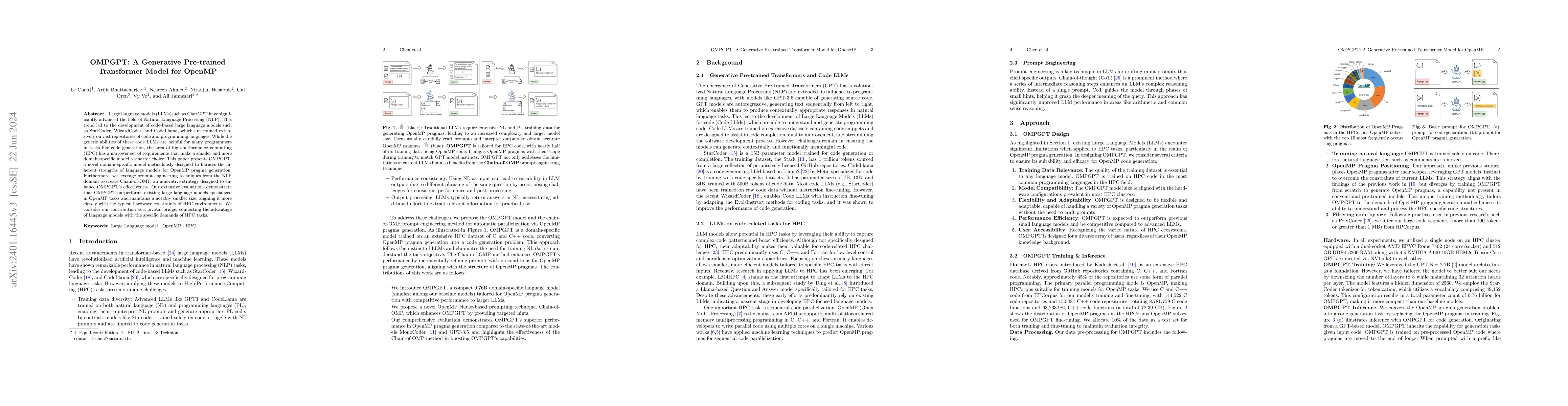 Thumbnail for OMPGPT: A Generative Pre-trained Transformer Model for OpenMP