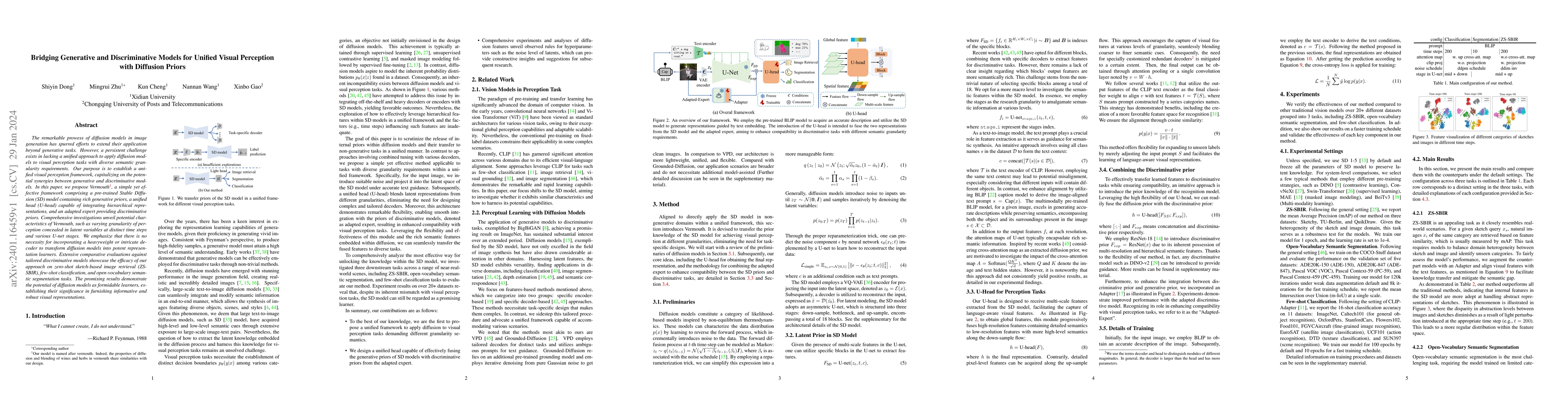 Thumbnail for Bridging Generative and Discriminative Models for Unified Visual
  Perception with Diffusion Priors