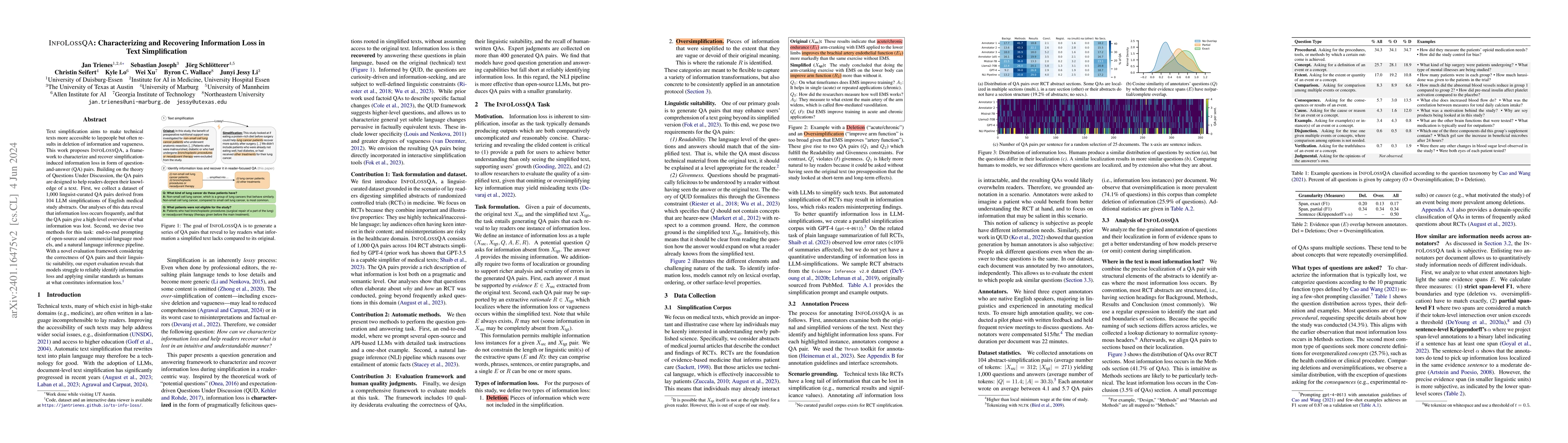 Thumbnail for InfoLossQA: Characterizing and Recovering Information Loss in Text
  Simplification