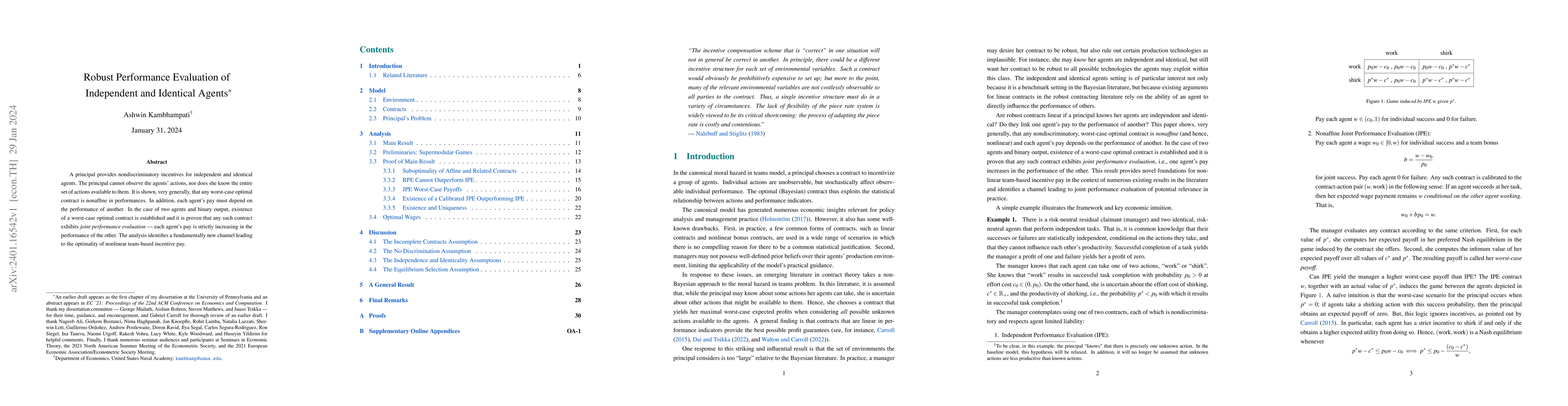 Thumbnail for Robust Performance Evaluation of Independent and Identical Agents