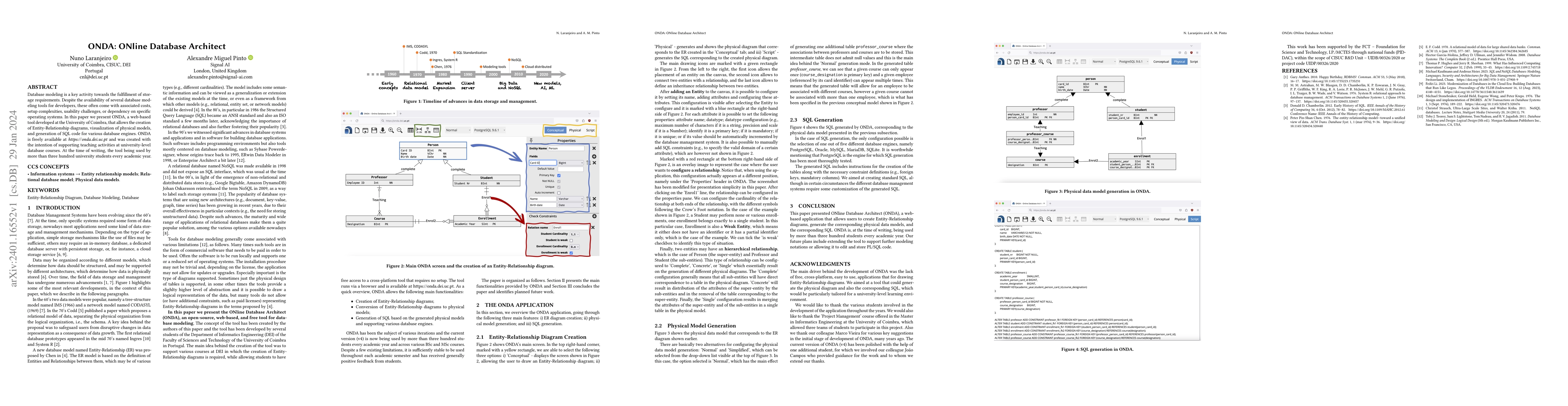 Thumbnail for ONDA: ONline Database Architect