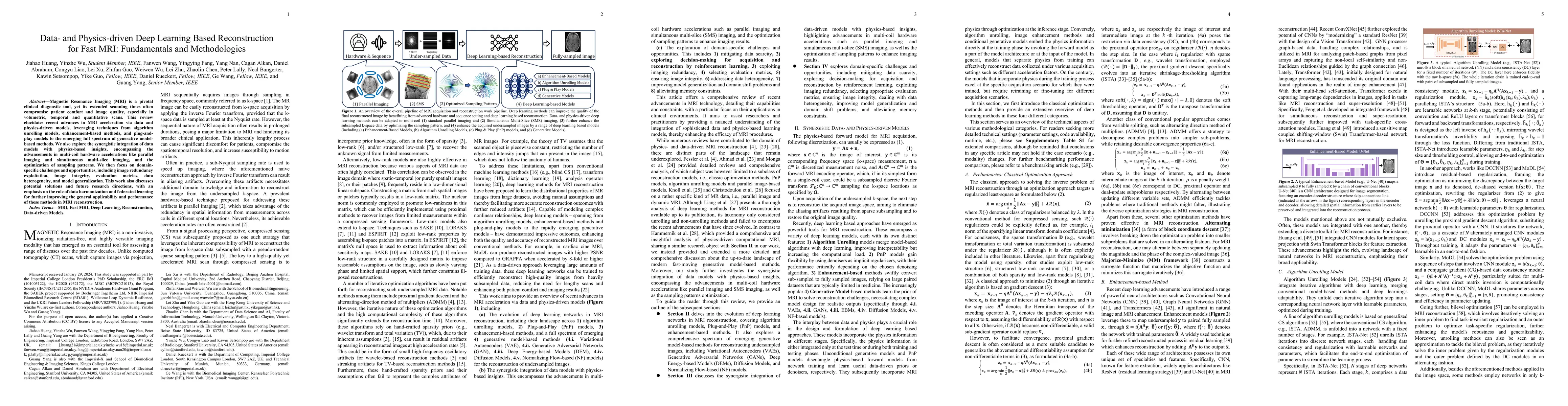 Thumbnail for Data and Physics driven Deep Learning Models for Fast MRI
  Reconstruction: Fundamentals and Methodologies
