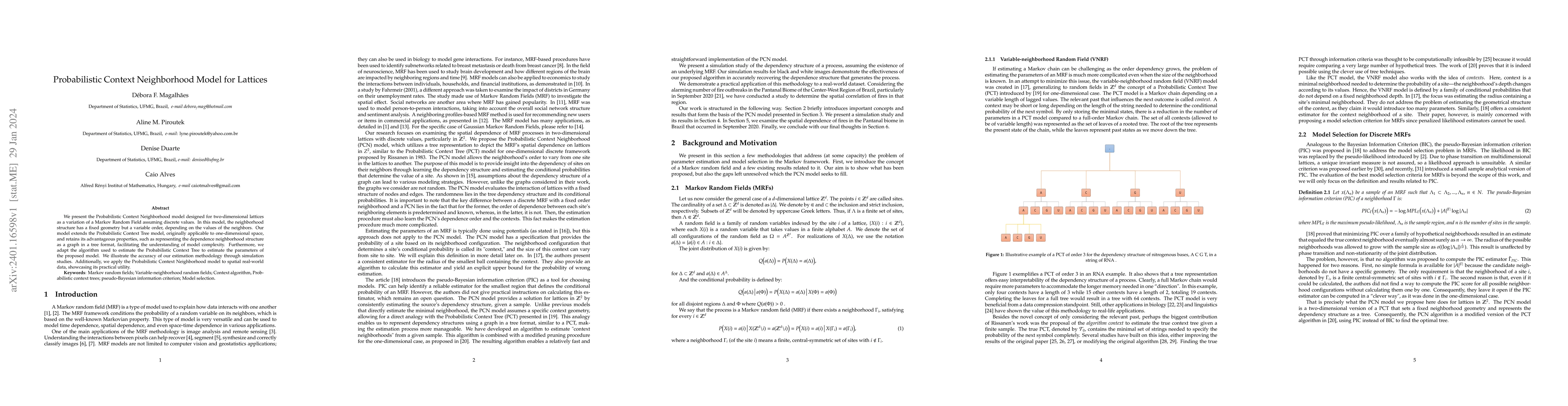 Thumbnail for Probabilistic Context Neighborhood Model for Lattices