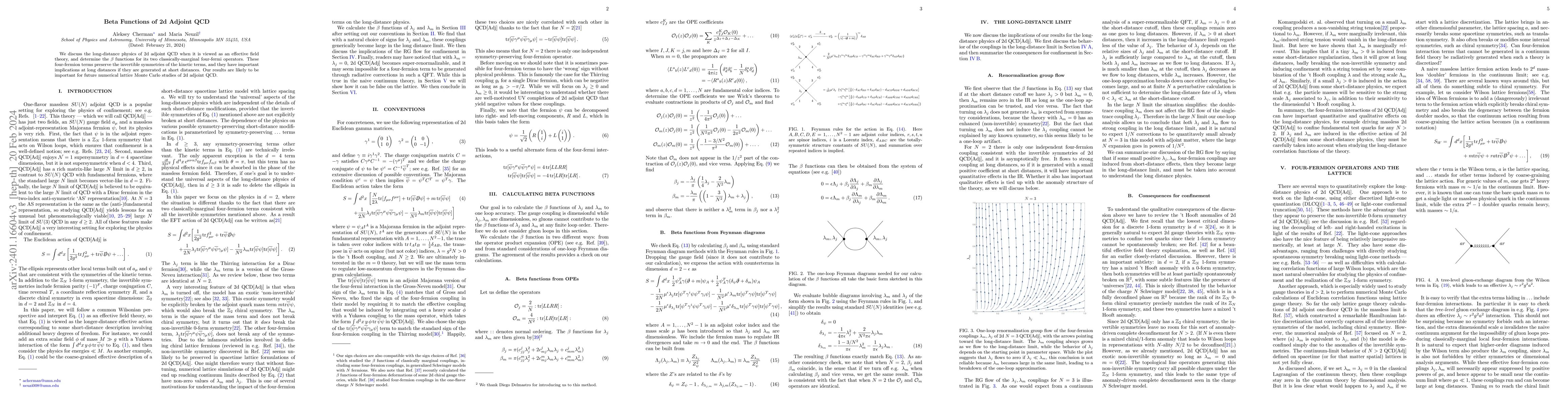 Thumbnail for Beta Functions of 2d Adjoint QCD