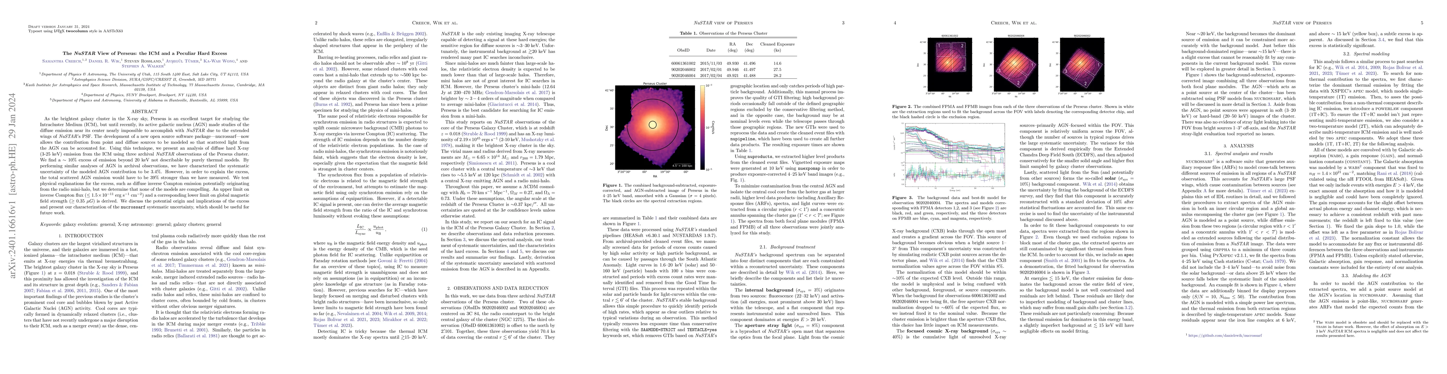 Thumbnail for The NuSTAR View of Perseus: the ICM and a Peculiar Hard Excess