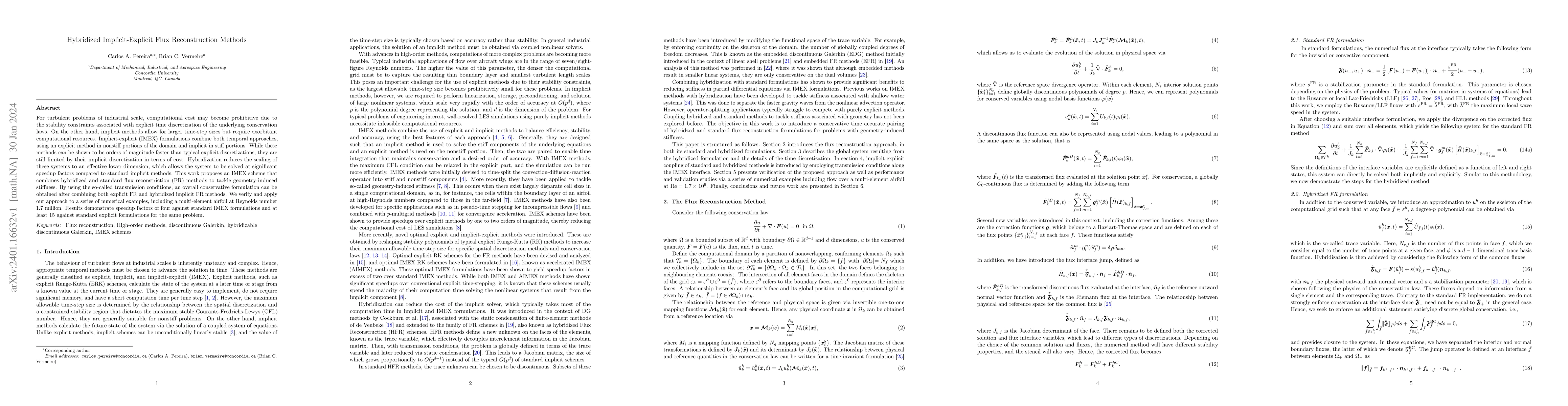 Thumbnail for Hybridized Implicit-Explicit Flux Reconstruction Methods