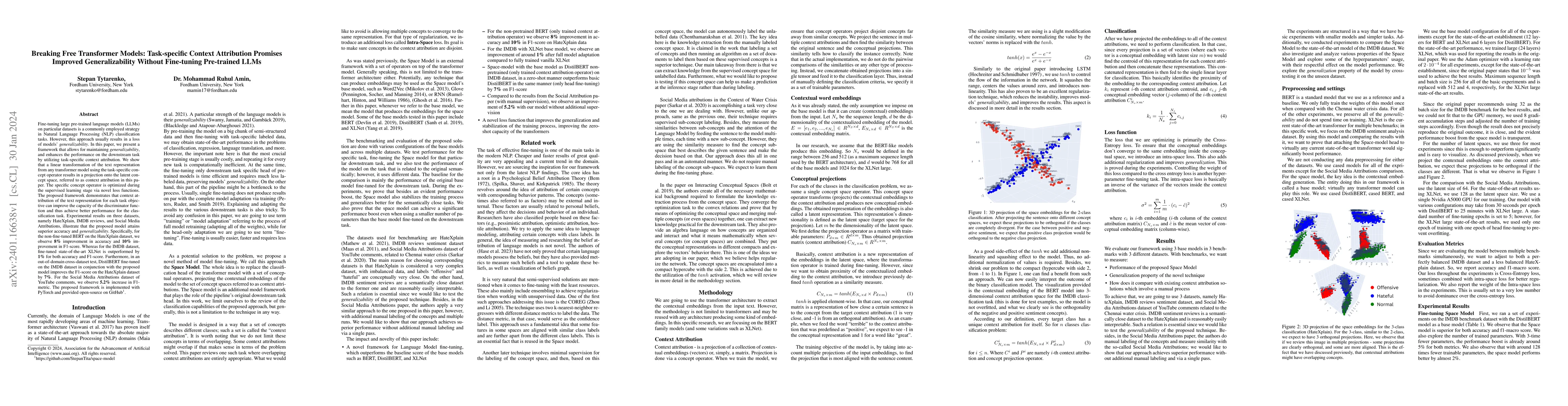 Thumbnail for Breaking Free Transformer Models: Task-specific Context Attribution
  Promises Improved Generalizability Without Fine-tuning Pre-trained LLMs