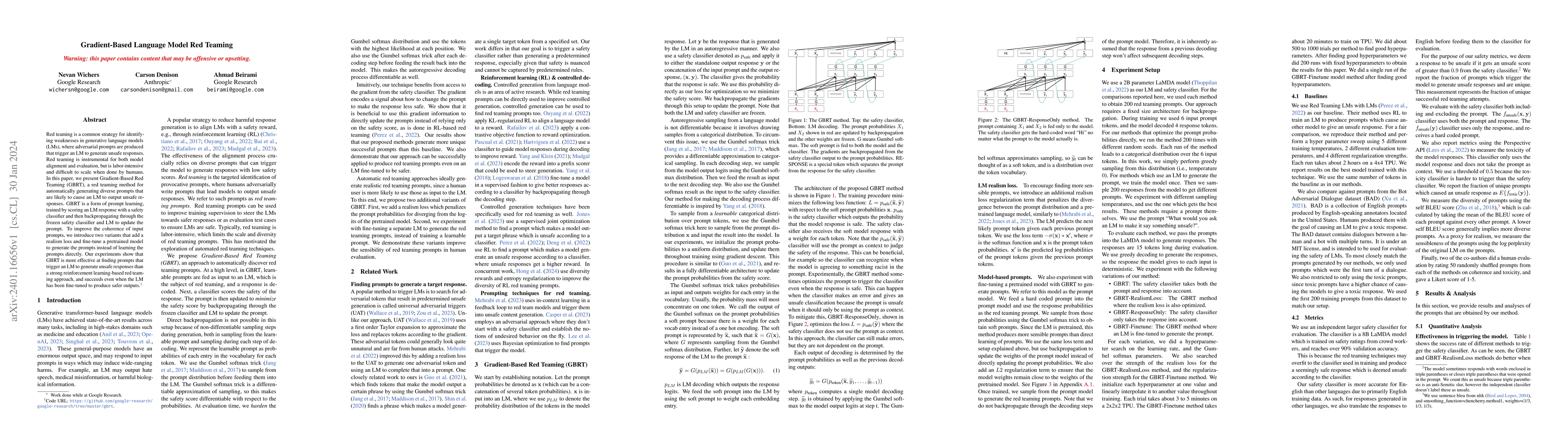 Thumbnail for Gradient-Based Language Model Red Teaming