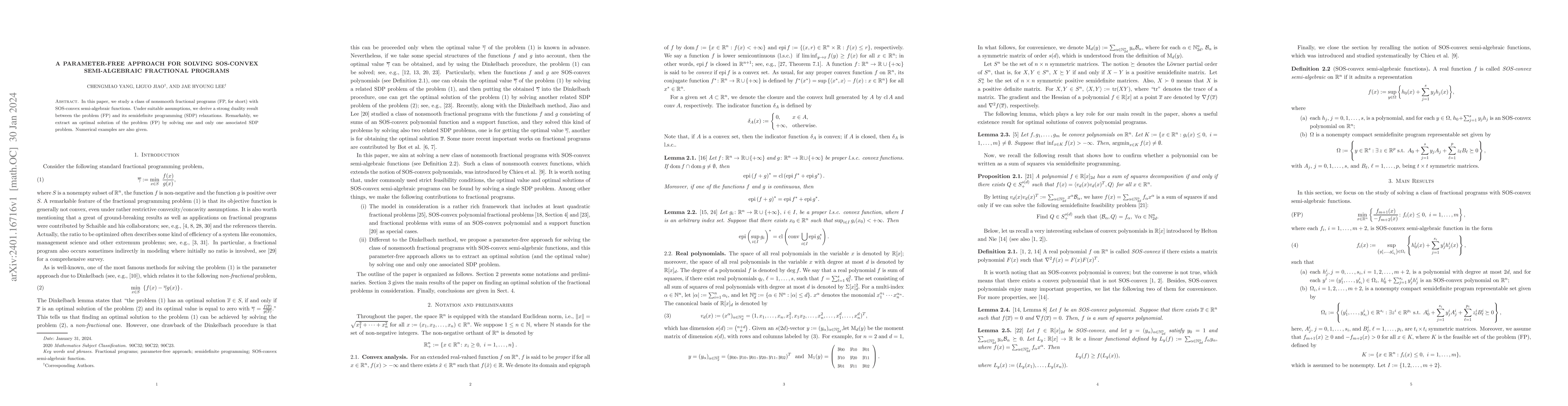 Thumbnail for A parameter-free approach for solving SOS-convex semi-algebraic
  fractional programs