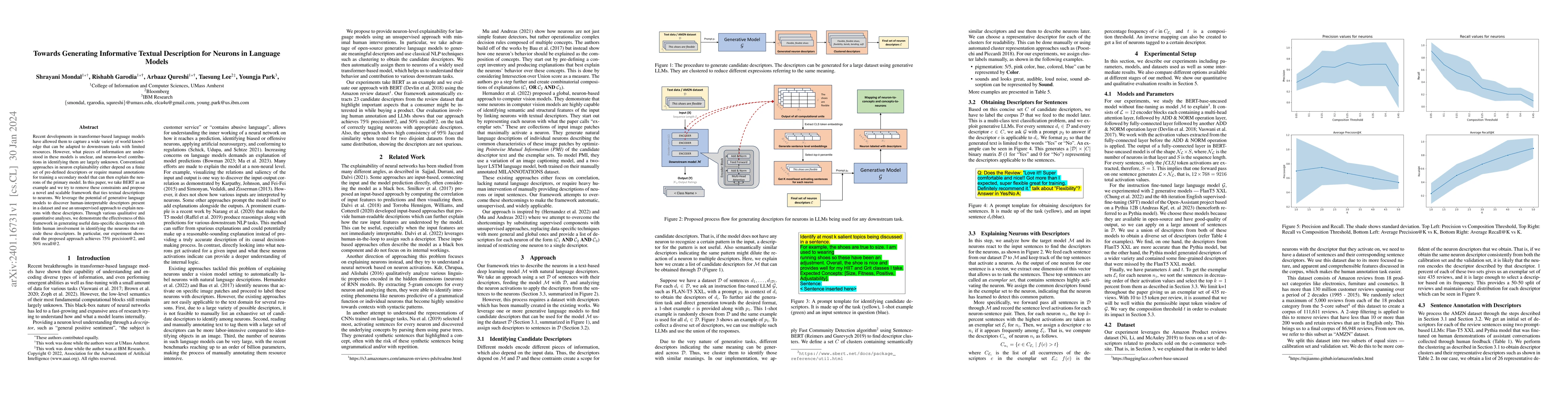 Thumbnail for Towards Generating Informative Textual Description for Neurons in
  Language Models