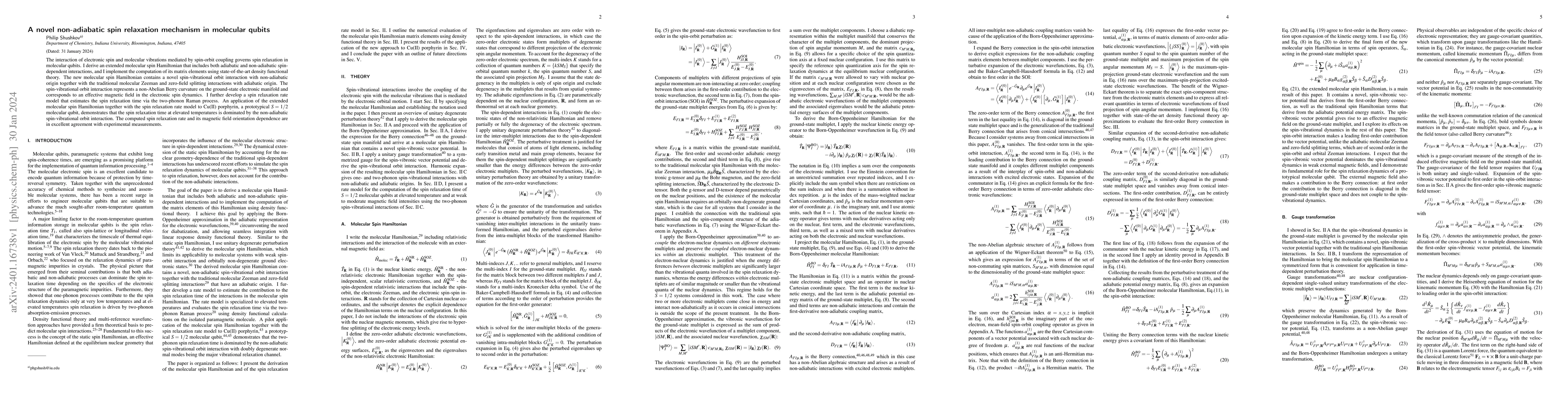 Thumbnail for A novel non-adiabatic spin relaxation mechanism in molecular qubits