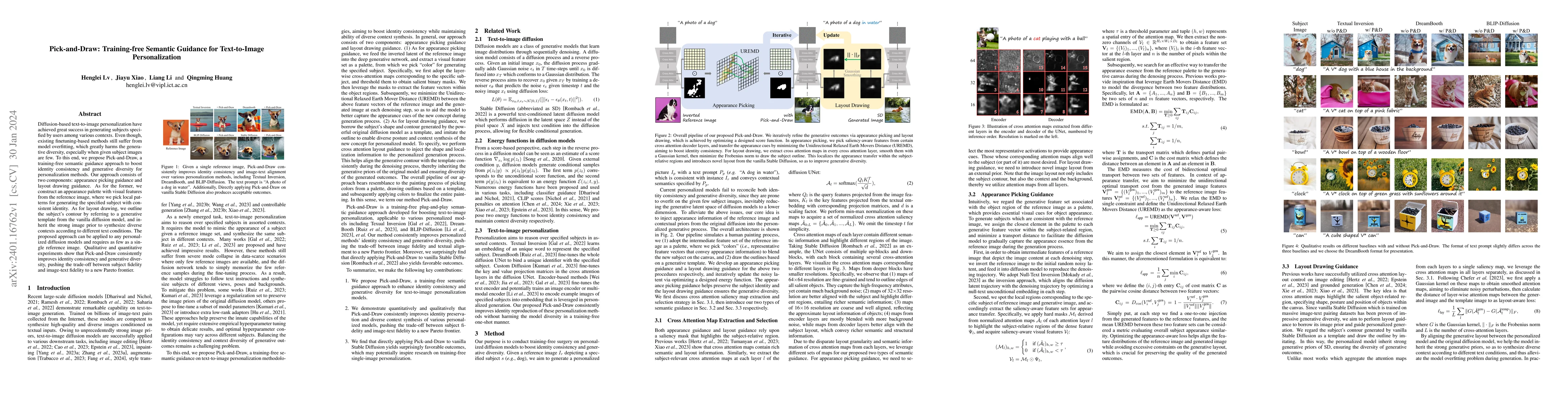 Thumbnail for Pick-and-Draw: Training-free Semantic Guidance for Text-to-Image
  Personalization