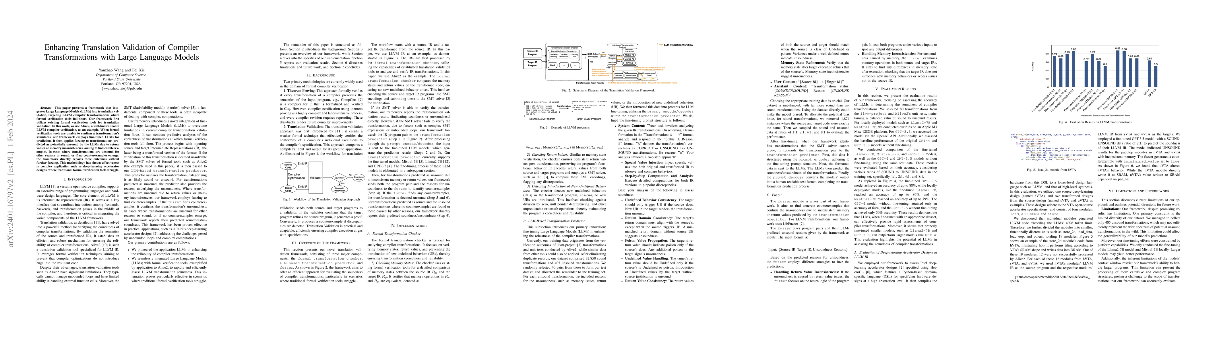 Thumbnail for Enhancing Translation Validation of Compiler Transformations with Large
  Language Models