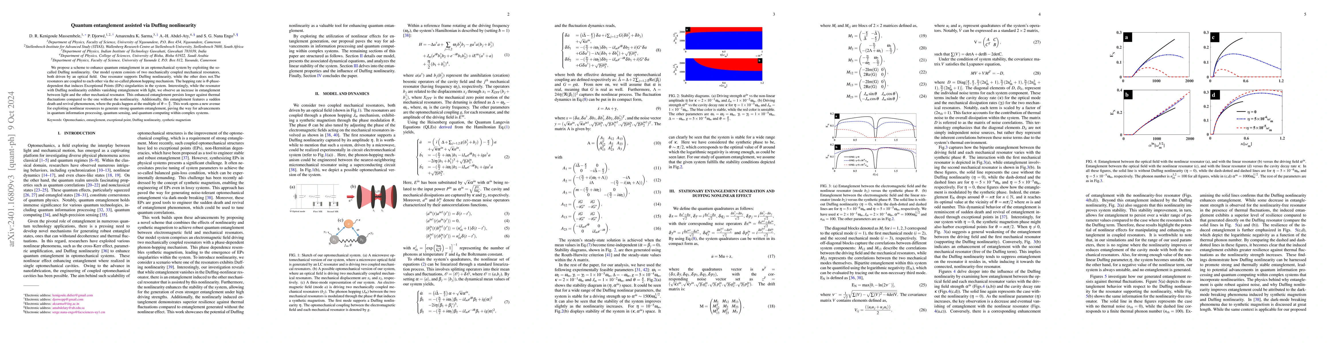 Thumbnail for Quantum entanglement transfer assisted via Duffing nonlinearity