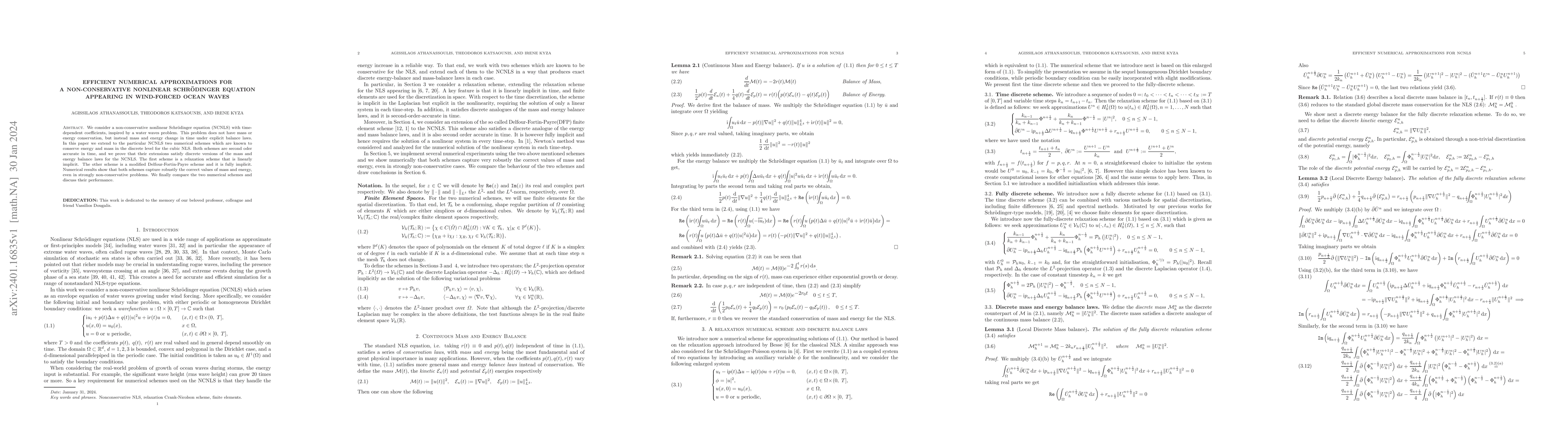 Thumbnail for Efficient numerical approximations for a non-conservative Nonlinear
  Schrodinger equation appearing in wind-forced ocean waves
