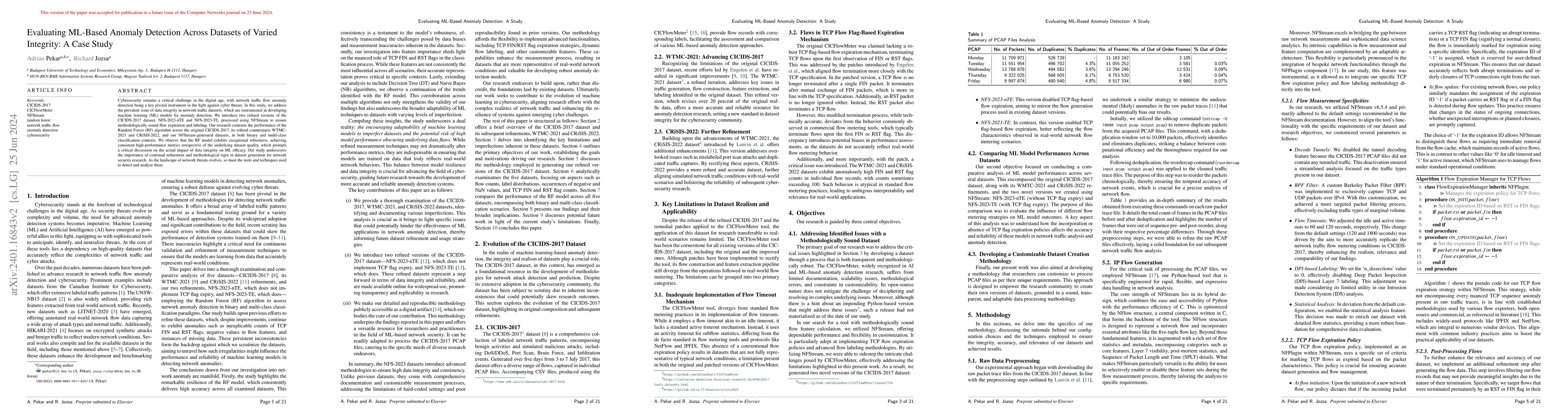 Thumbnail for Evaluating ML-Based Anomaly Detection Across Datasets of Varied
  Integrity: A Case Study