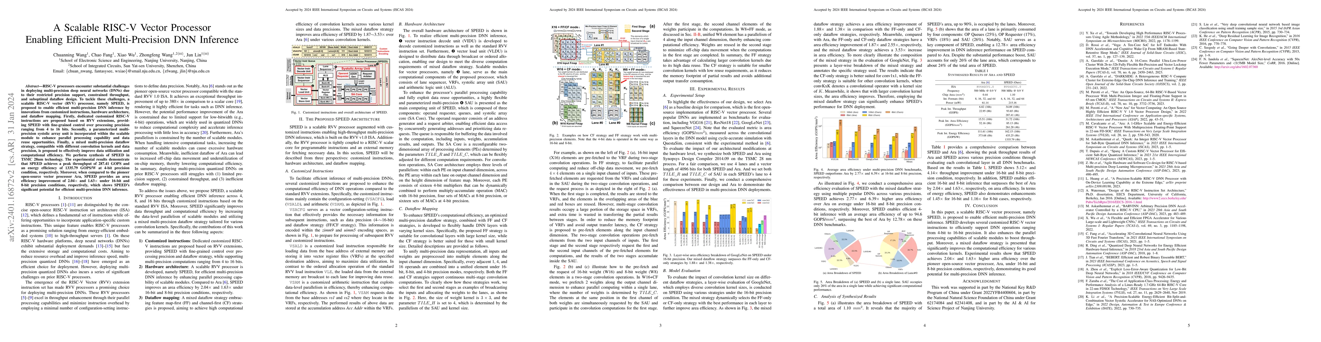 Thumbnail for A Scalable RISC-V Vector Processor Enabling Efficient Multi-Precision
  DNN Inference