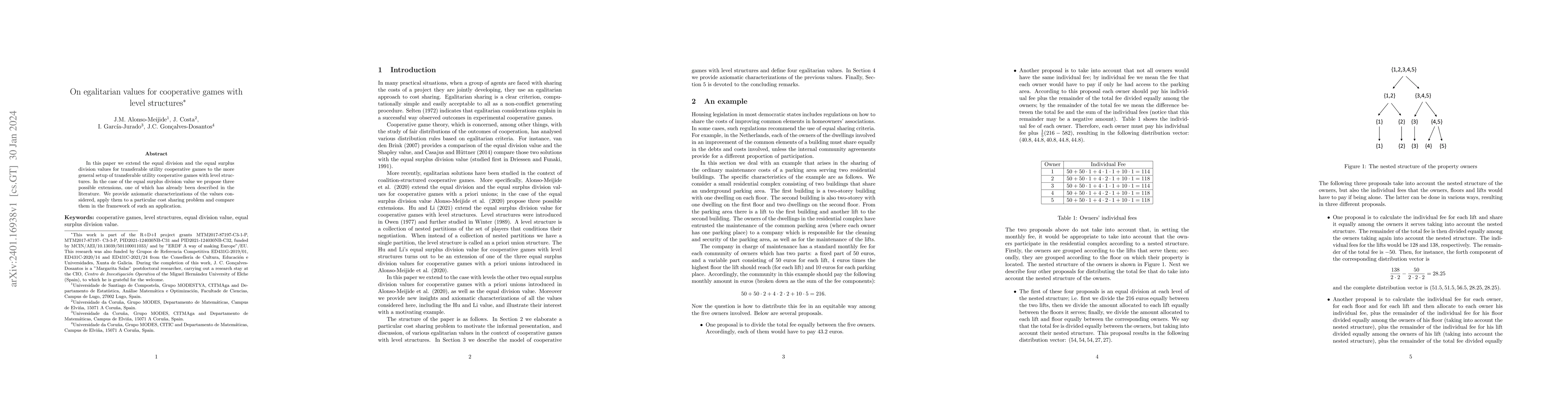 Thumbnail for On egalitarian values for cooperative games with level structures