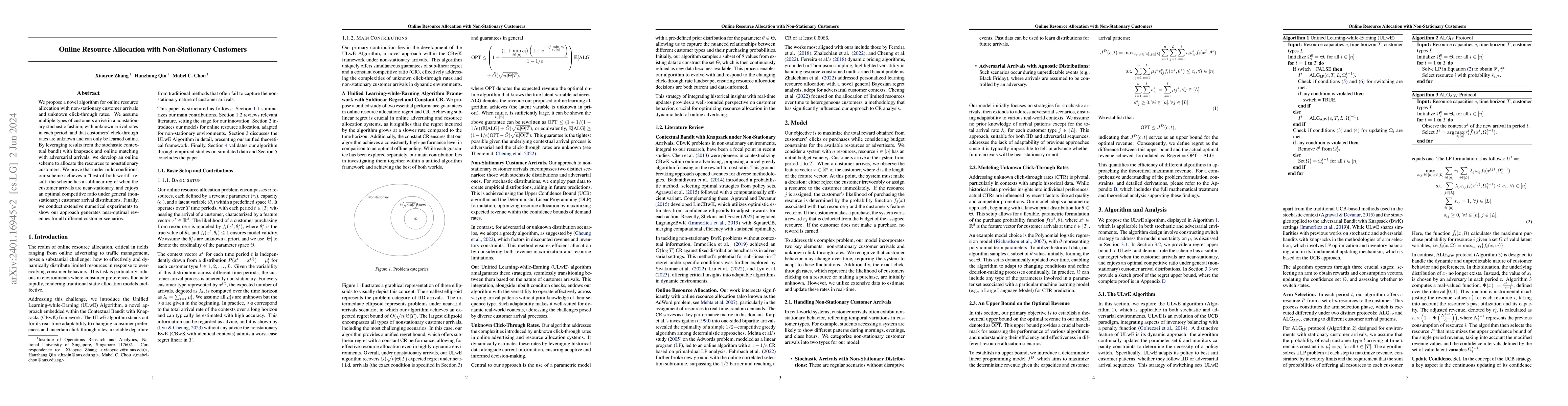 Thumbnail for Online Resource Allocation with Non-Stationary Customers