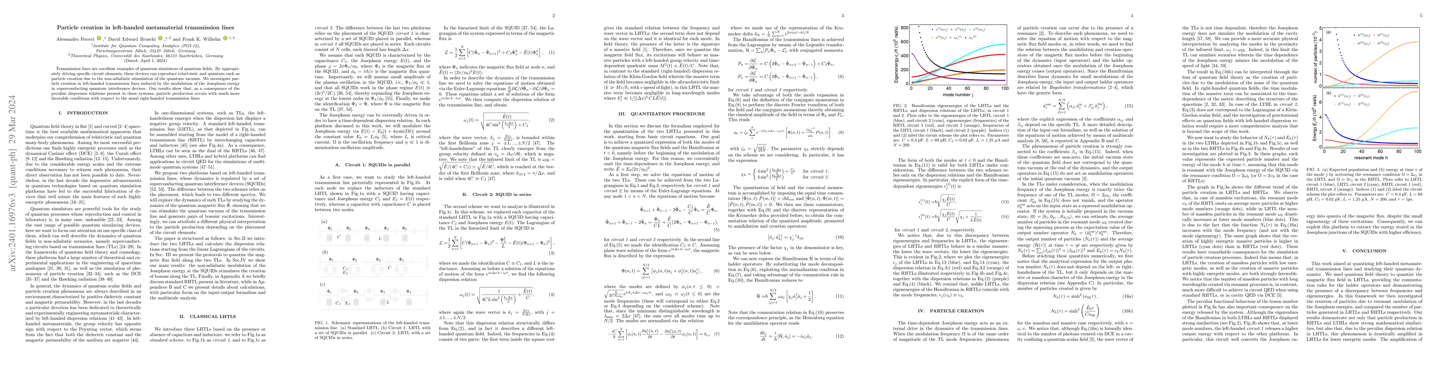 Thumbnail for Particle creation in left-handed metamaterial transmission lines