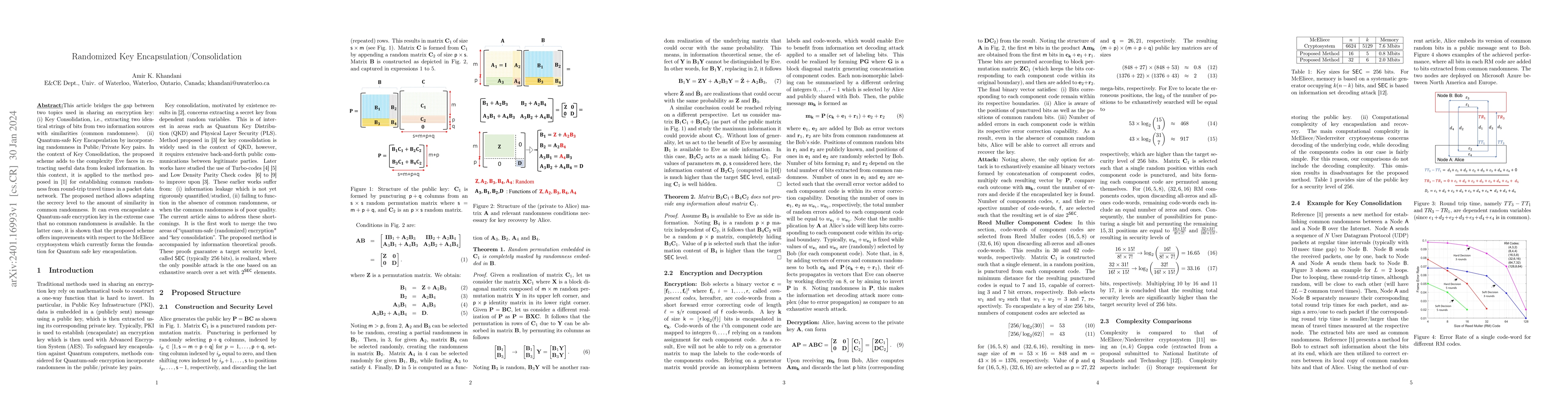 Thumbnail for Randomized Key Encapsulation/Consolidation