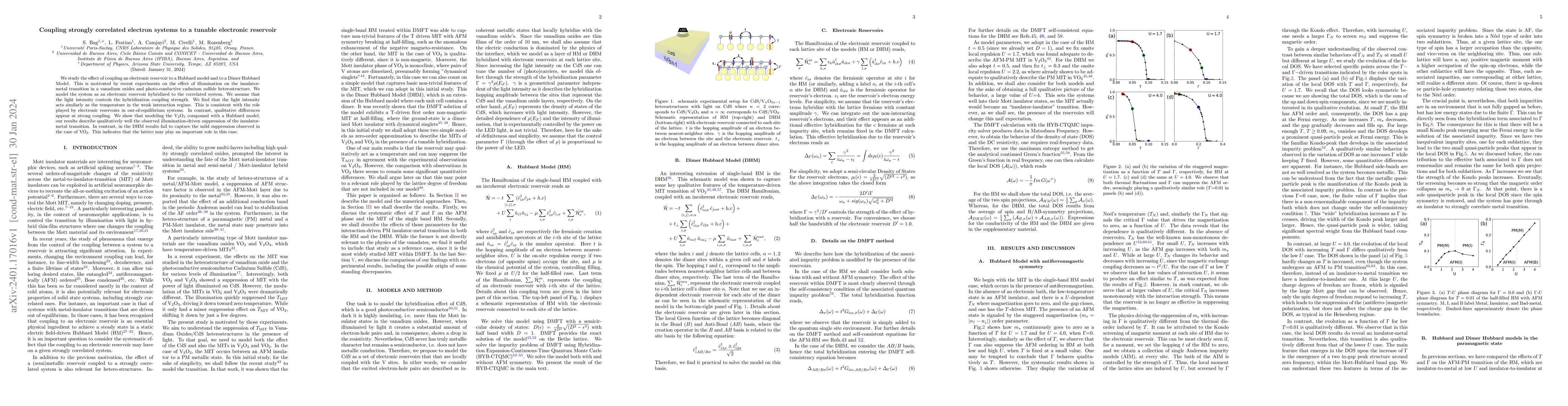 Thumbnail for Coupling strongly correlated electron systems to a tunable electronic
  reservoir