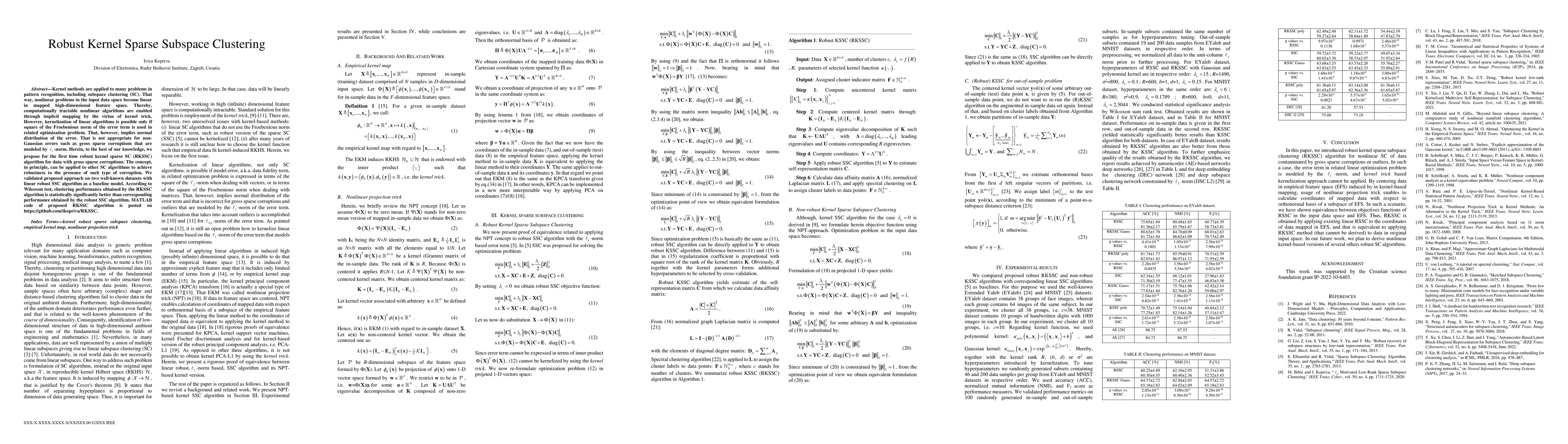Thumbnail for Robust Kernel Sparse Subspace Clustering