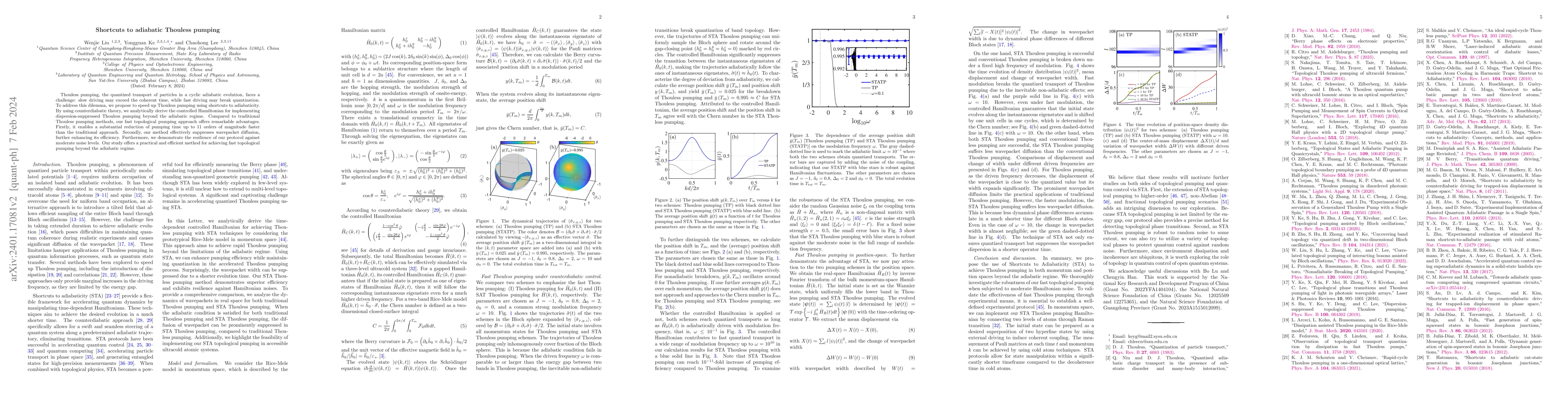 Thumbnail for Shortcuts to adiabatic Thouless pumping