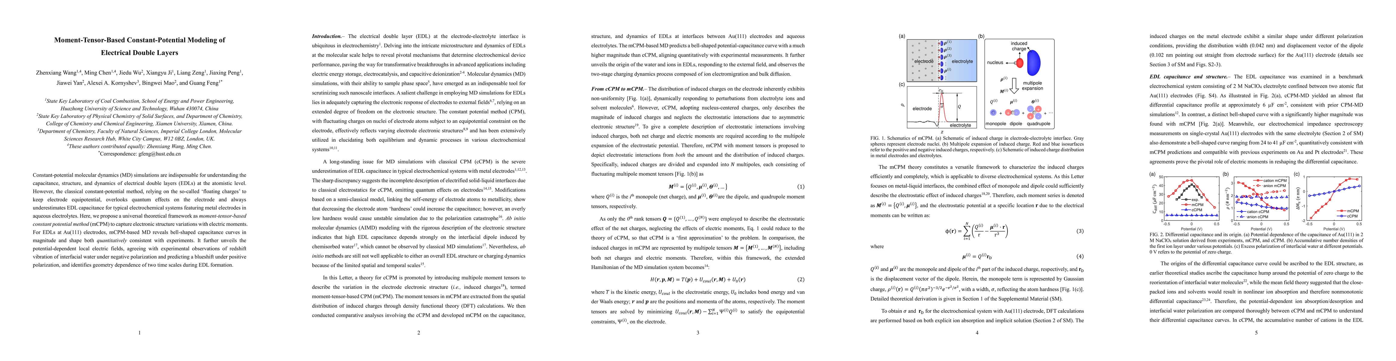 Thumbnail for Moment-Tensor-Based Constant-Potential Modeling of Electrical Double
  Layers
