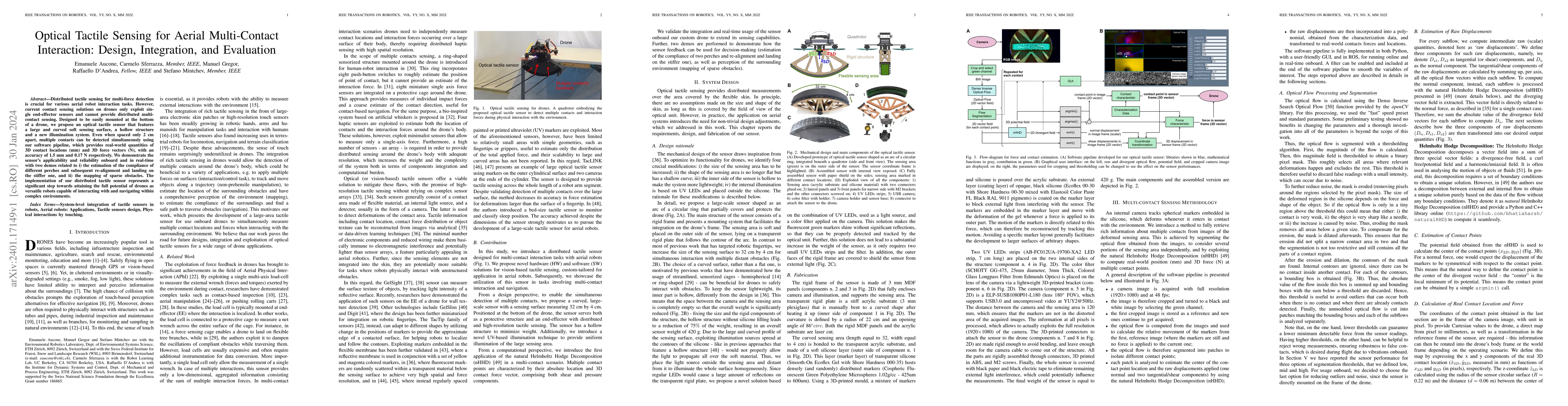 Thumbnail for Optical Tactile Sensing for Aerial Multi-Contact Interaction: Design,
  Integration, and Evaluation