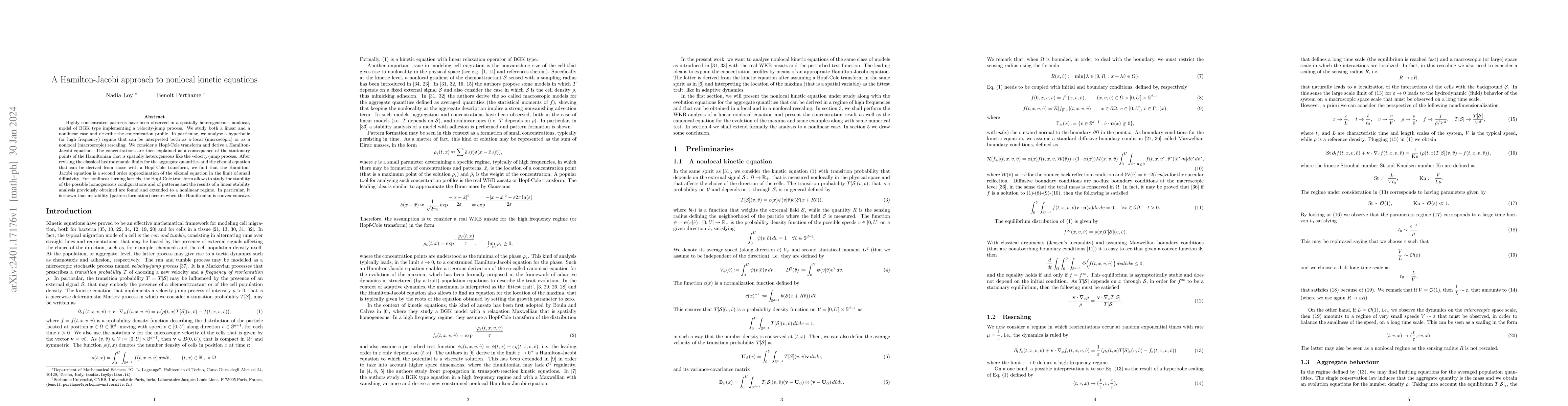 Thumbnail for A Hamilton-Jacobi approach to nonlocal kinetic equations