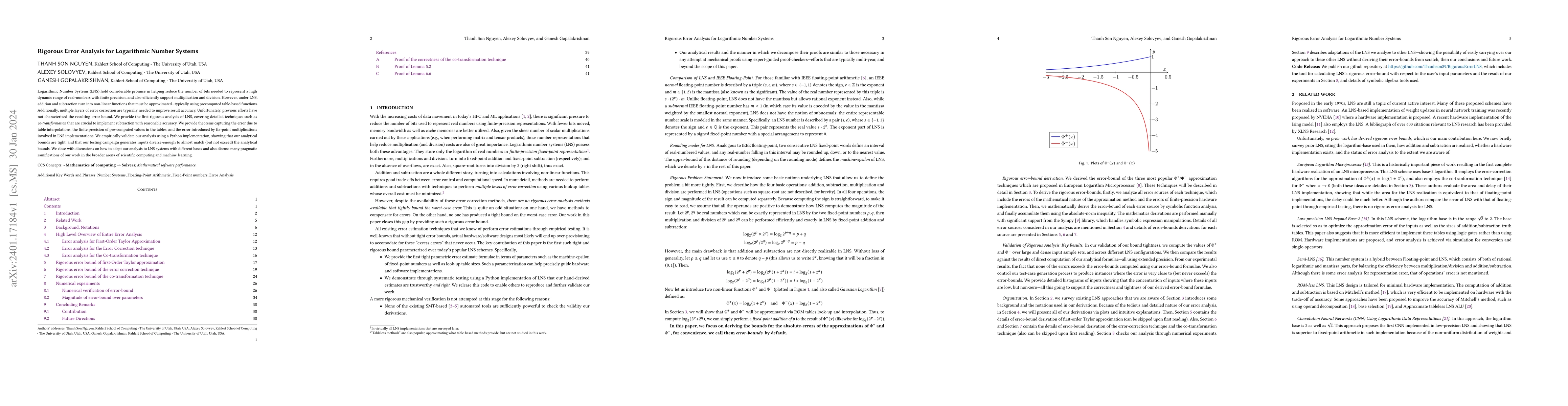 Thumbnail for Rigorous Error Analysis for Logarithmic Number Systems