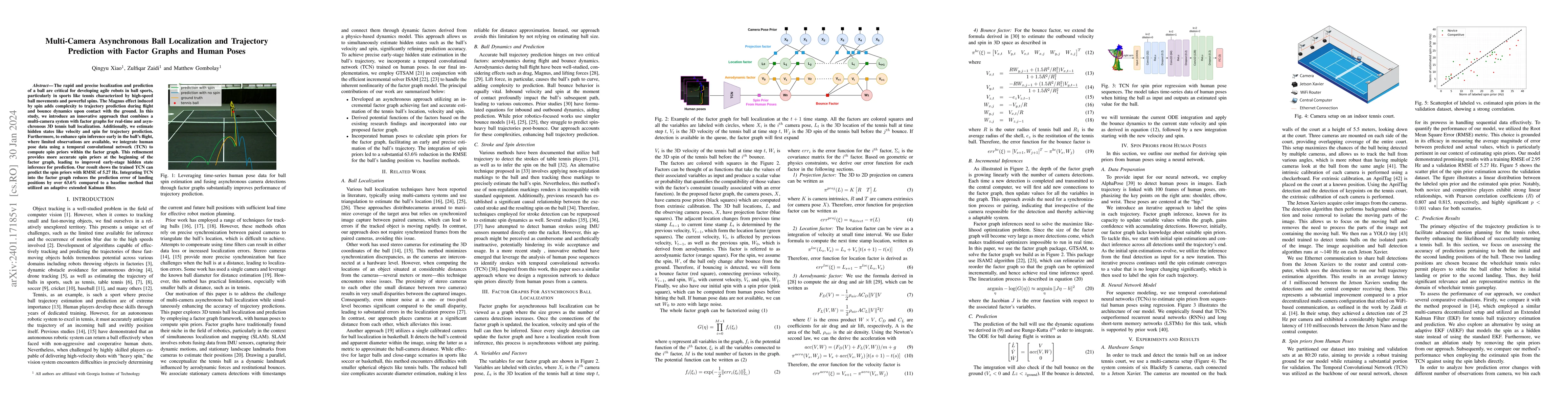 Thumbnail for Multi-Camera Asynchronous Ball Localization and Trajectory Prediction
  with Factor Graphs and Human Poses