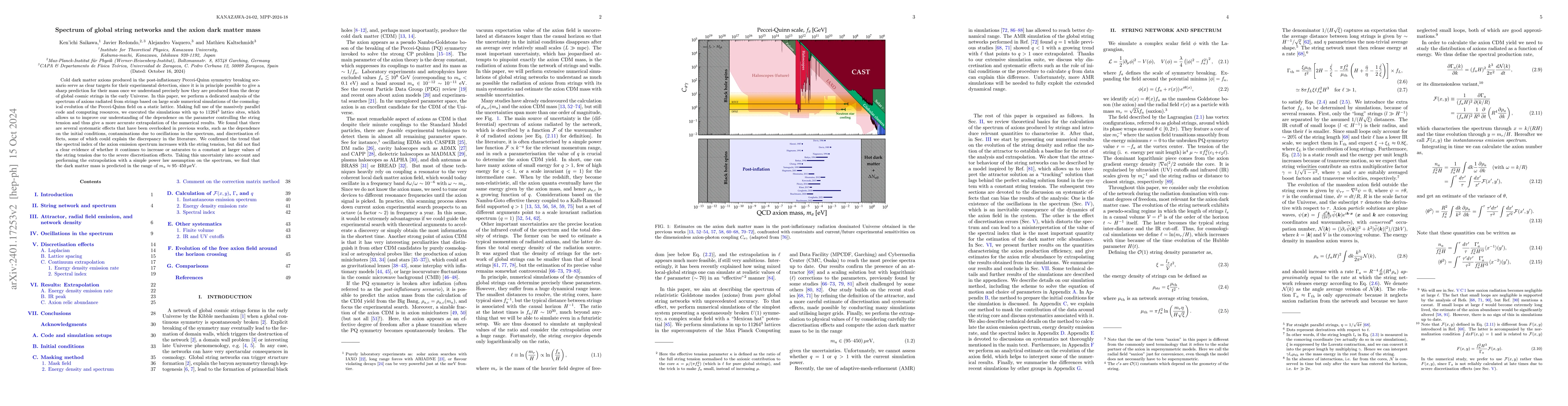 Thumbnail for Spectrum of global string networks and the axion dark matter mass