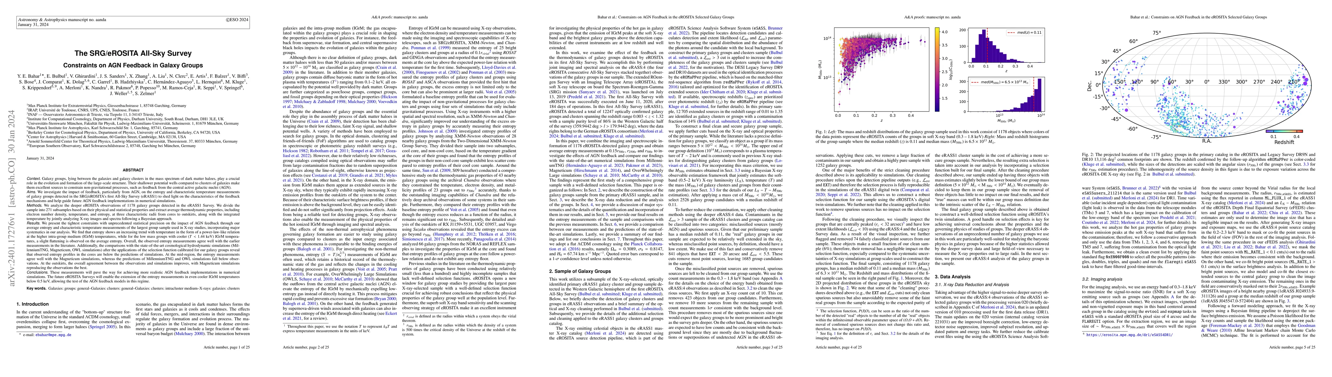 Thumbnail for The SRG/eROSITA All-Sky Survey: Constraints on AGN Feedback in Galaxy
  Groups