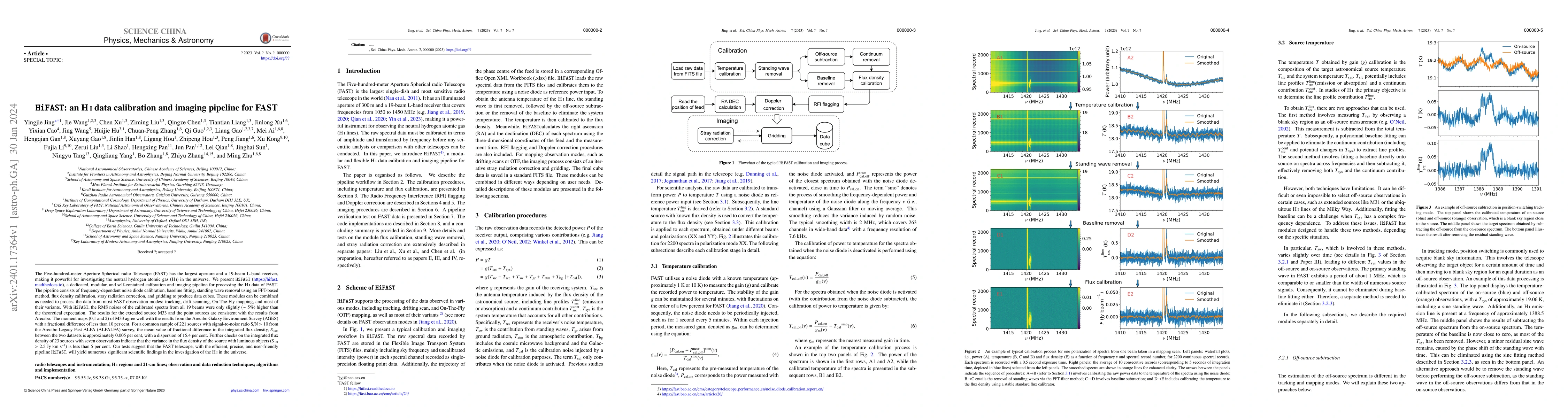 Thumbnail for HiFAST: an HI data calibration and imaging pipeline for FAST