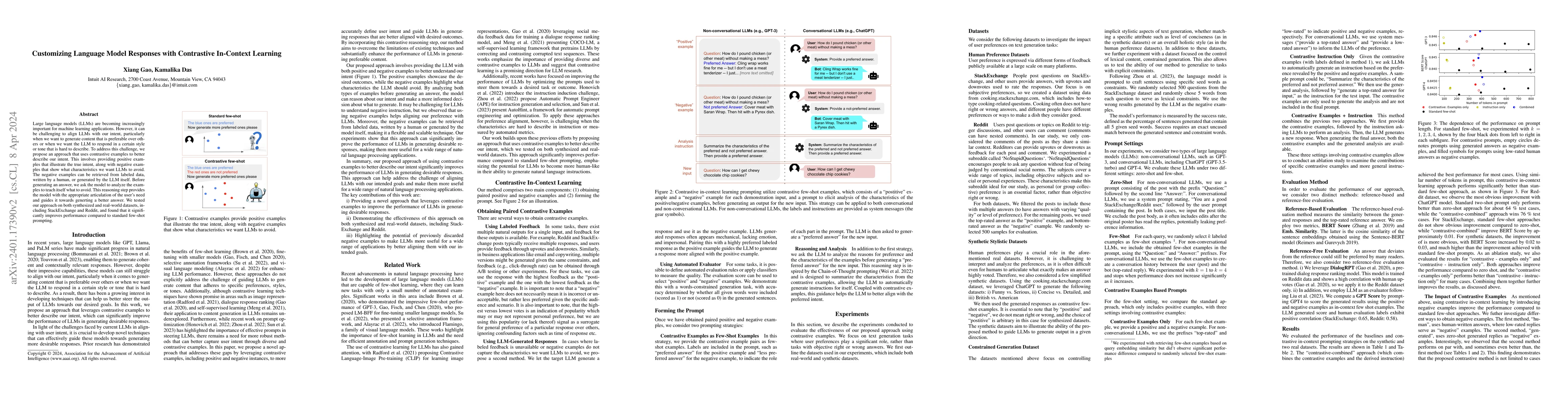 Thumbnail for Customizing Language Model Responses with Contrastive In-Context
  Learning