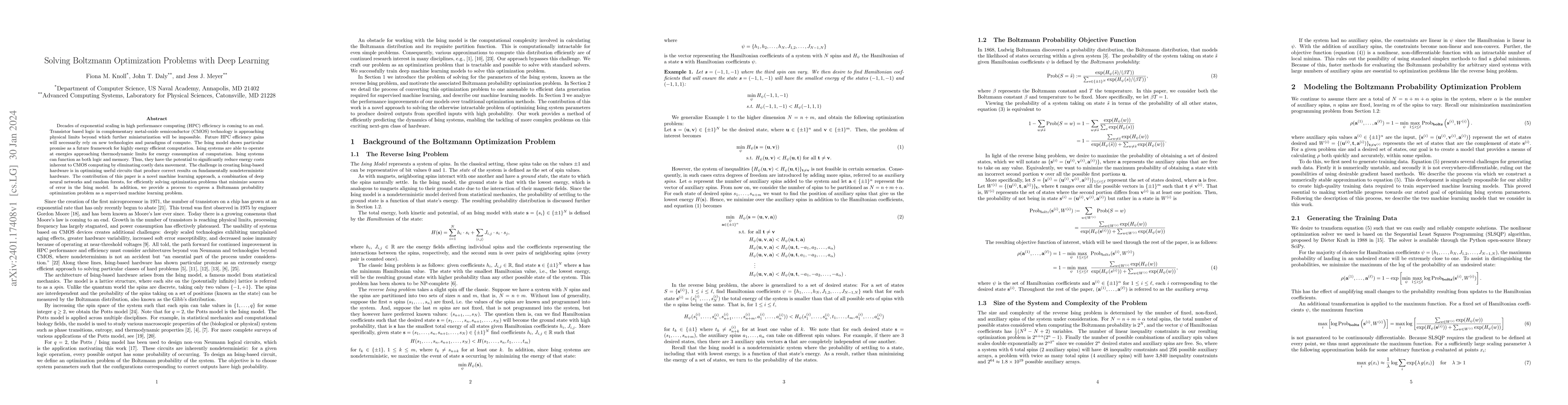 Thumbnail for Solving Boltzmann Optimization Problems with Deep Learning