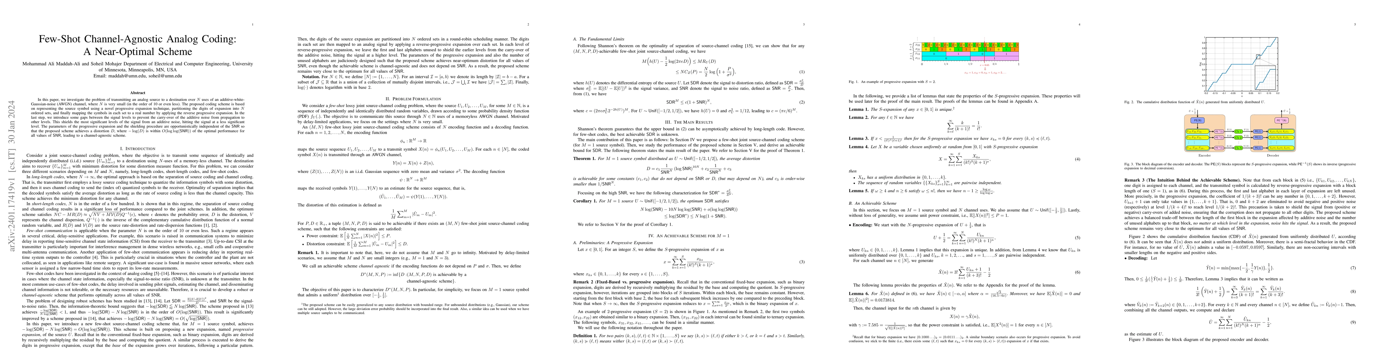 Thumbnail for Few-Shot Channel-Agnostic Analog Coding: A Near-Optimal Scheme