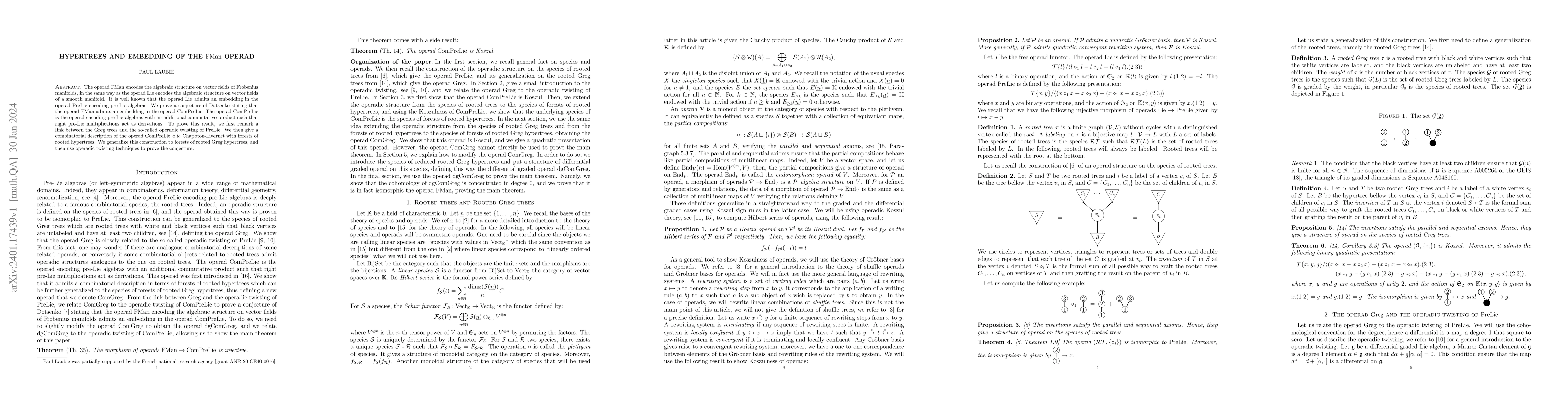 Thumbnail for Hypertrees and embedding of the $\mathrm{FMan}$ operad